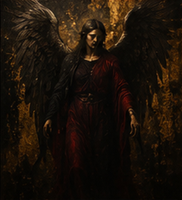 Arhanghel by Aurel Asanache, 2023, oil on canvas
