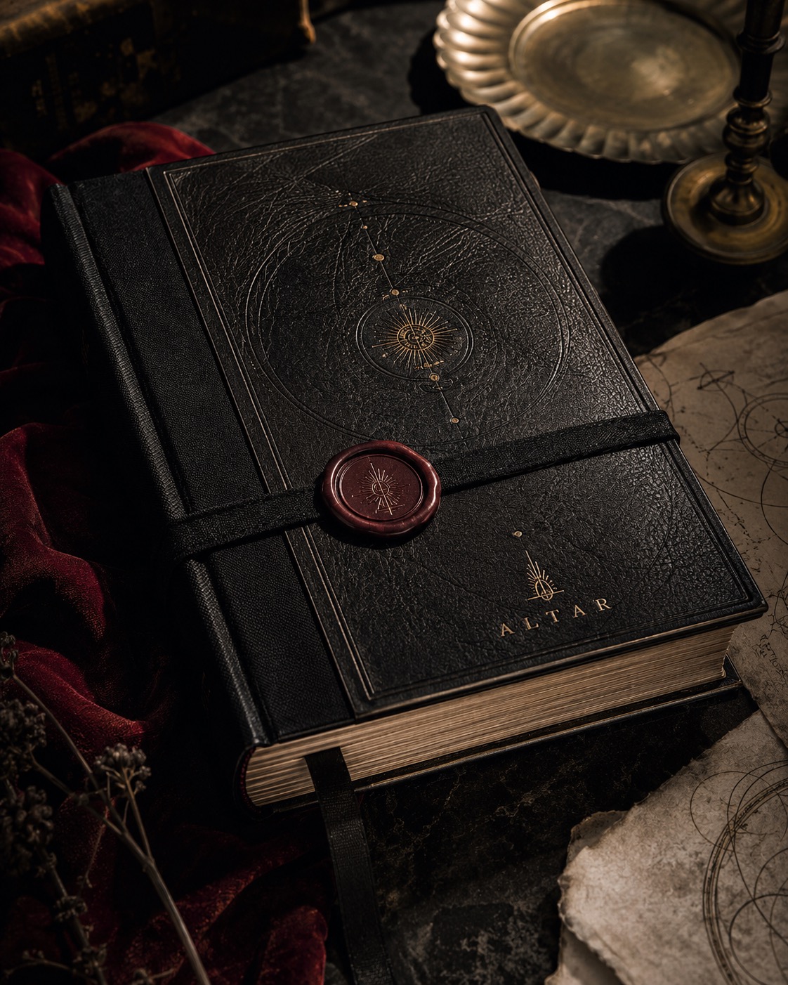 The Altar Codex, leather-bound