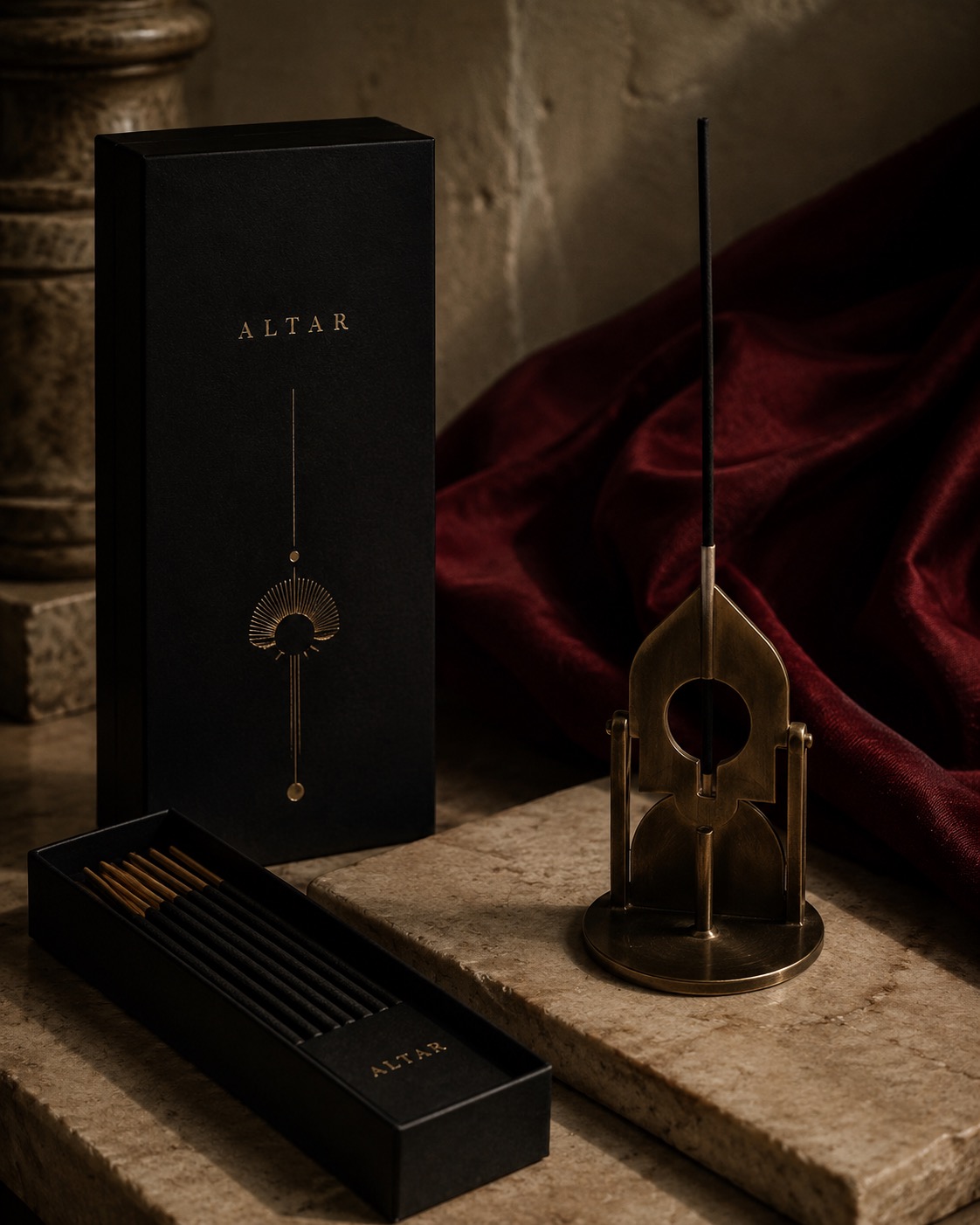ALTAR Incense and Brass Burner